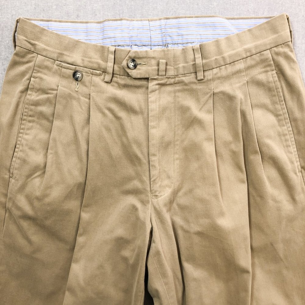 Faconnable Pleated Traveler's Chino Pant 33x30 - Picture 4 of 8
